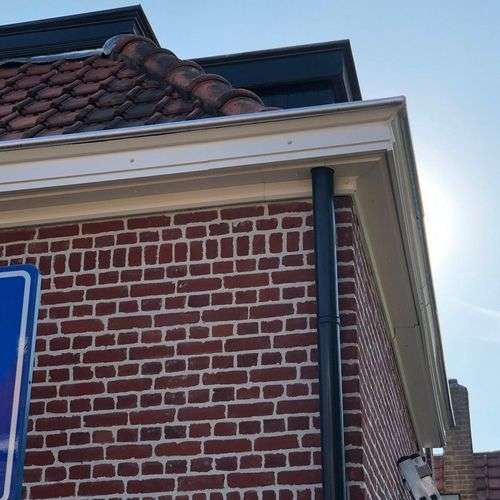 Foto van dakgoot in Zierikzee Foto van dakgoot in Zierikzee